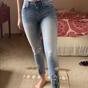 Driftwood Embroidered Jeans